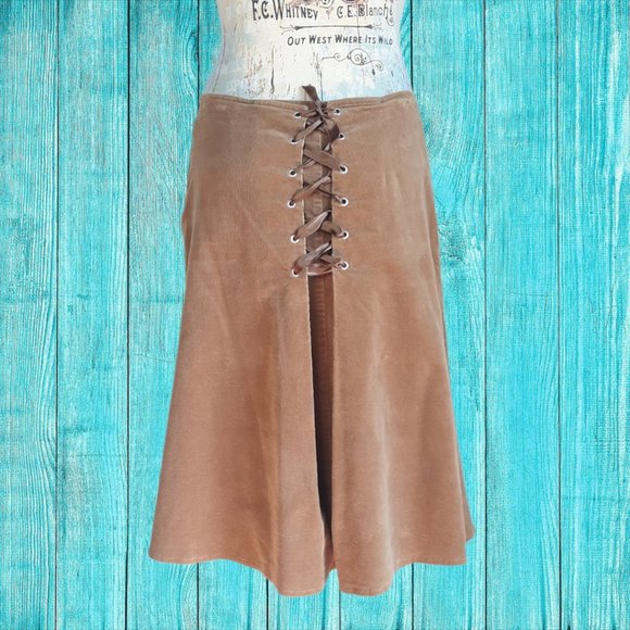 TARA JARMON • size: 42 / 10 US • women's corduroy skirt western cowgirl country - Picture 1 of 4